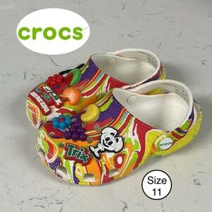 Crocs x Trix Cereal Collab Kids Size 11 Fruity Classic Clog